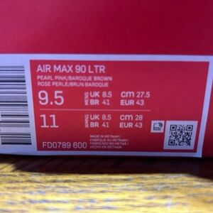 Nike Air Max 90 LTR Sneakers - Pearl Pink and Baroque Brown